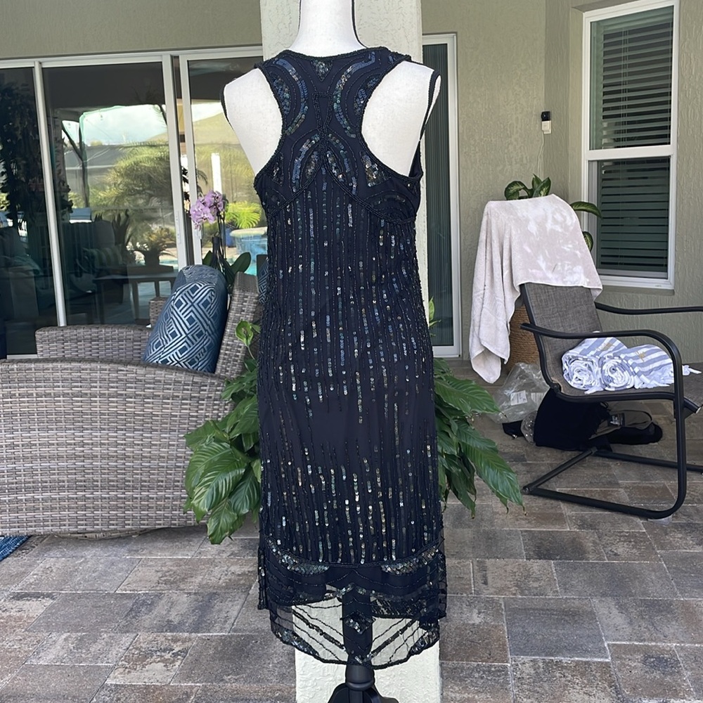 Vintage Stenaz black bead and sequent dress - Picture 4 of 6